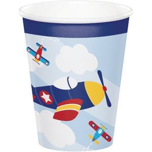 כוסות נייר טייסים קטנים 8 יחידות
