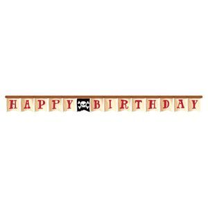שרשרת תלייה Happy Birthday מסיבת פיראטים 2.18 מטר