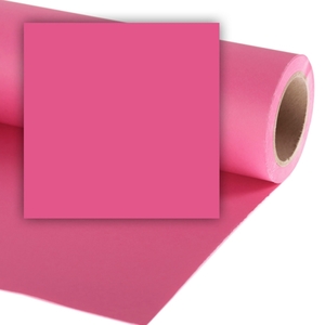 רקע נייר לסטודיו צילום Colorama 2.72x11 צבע ורוד Rose