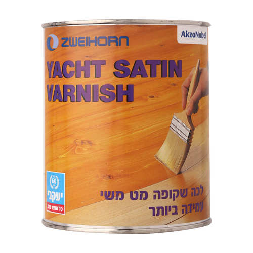 לכה שקופה לעץ עם עמידות חיצונית גבוהה יכט ורניש 375 