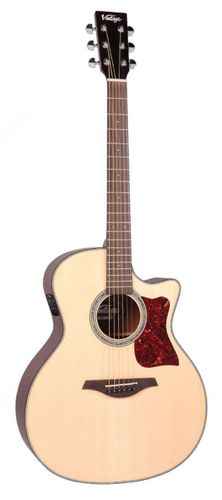 Vintage VGA990 Electro-Acoustic Sweetwater Guitar ~ Natural