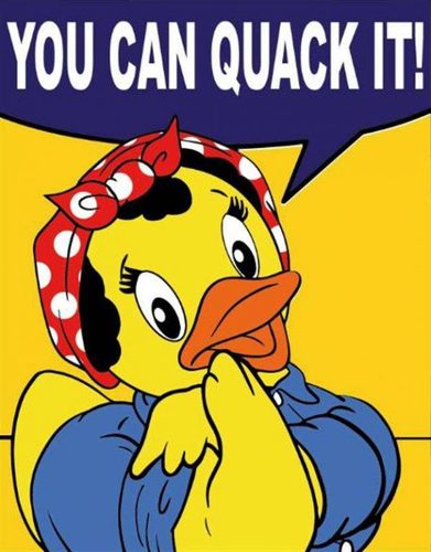 ברווז רוזי - ROSIE  WE CAN DO IT! 