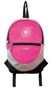 תיק גב עם רצועות 4 ליטר לתליה נוחה על גבי קורקינט או אופניים - ורוד