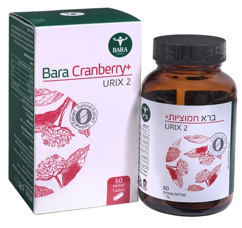 Bara Cranberry plus | חמוציות פלוס  60 כמוסות ברא