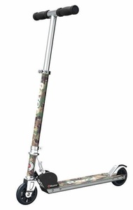 קורקינט מתקפל לילדים ונוער דגם A קיפול מהיר ועד משקל 65 ק"ג - צבע דינו ספיישל