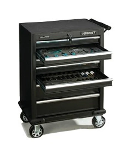 עגלת כלים מאובזרת ב 147 כלים ב 9 מגשים SIGNET 54301 