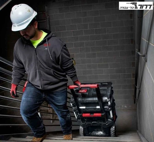 סט 3 ארגזי MILWAUKEE עם גלגלים