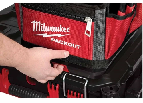 תיק טכנאי פתוח MILWAUKEE PACKOUT 25