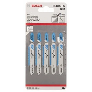 סט 5 להבי מסור אנכי  BOSCH T118GFS