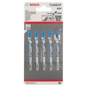 סט 5 להבי מסור אנכי BOSCH T118EOF