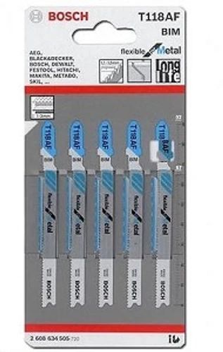 סט 5 להבי מסור אנכי BOSCH T118AF