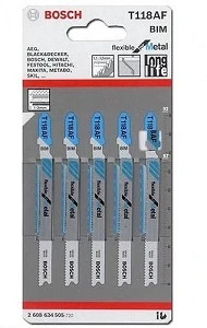 סט 5 להבי מסור אנכי BOSCH T118AF