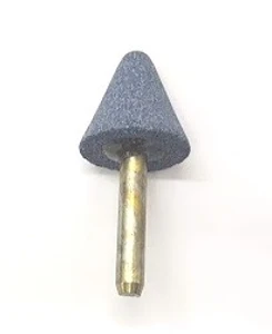 אבן ציר(6מ"מ) השחזה לברזל משולש קוני