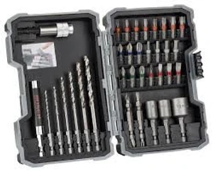סט 35 ביטים +מקדחים מקצועי לעבודות מתכת BOSCH HSS-G