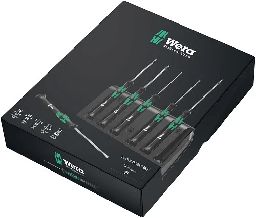 סט מברגי אלקטרוניקה טורקס עם שקע דגם Wera 5118154001