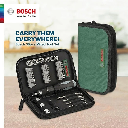 ערכת כלי עבודה 38 חלקים לבית BOSCH
