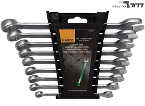 סט 9 מפתחות רינג פתוח מידות מ"מ Kasco