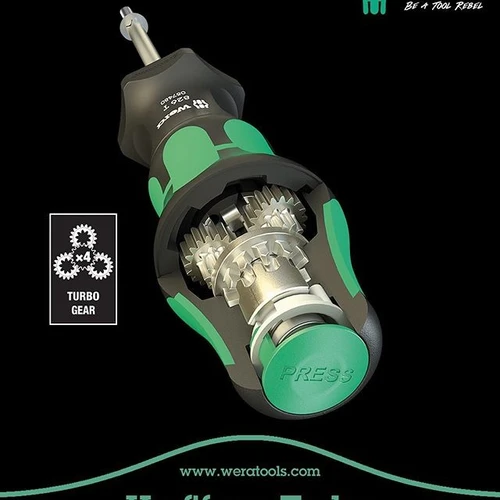 סט מברג לביטים רצ'ט טורבו גרמניה 18חלקים דגם Wera 5057482001