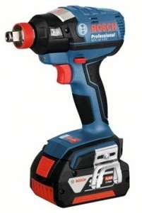 מברגת אימפקט נטענת בראשלס + 2 סוללות BOSCH GDX 18V EC 6Ah