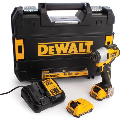 מברגת אימפקט נטענת בראשלס + 2 סוללות DeWALT DCF801D2 BL 12V 2Ah