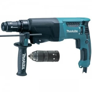 פטישון חשמלי MAKITA HR2630TX12 800W + סט אביזרים יוקרתי