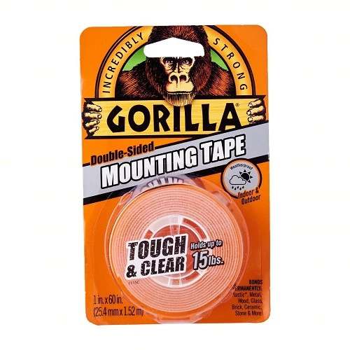סרט דביק דו צדדי(שקוף) 1.52מטר 1אינץ Gorilla