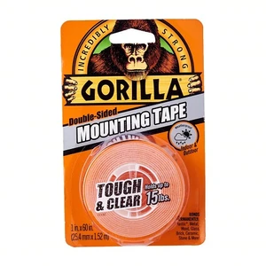 סרט דביק דו צדדי(שקוף) 1.52מטר 1אינץ Gorilla