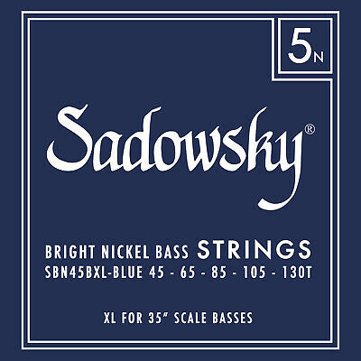 סט 5 מיתרים לבס Sadowsky NI BlueLabel 5 Set 45-130T