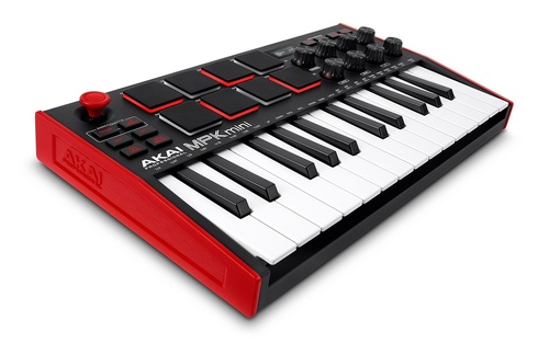 Akai Pro - MPK mini mkIII מקלדת שליטה (צבע אדום שחור)