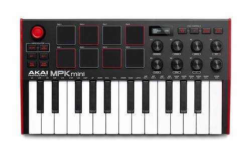 Akai Pro - MPK mini mkIII מקלדת שליטה (צבע אדום שחור)