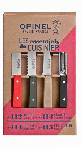 סט סכיני מטבח אופינל Essentials knives Box Set מבית OPINEL הצרפתית.