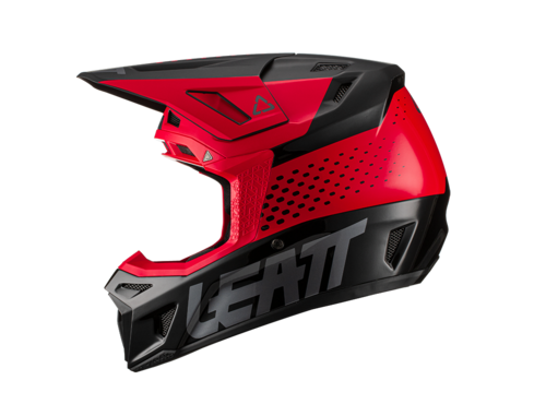 קסדת ליט 8.5 אדום כולל משקפי אבק - LEATT MOTO 8.5 HELMET RED