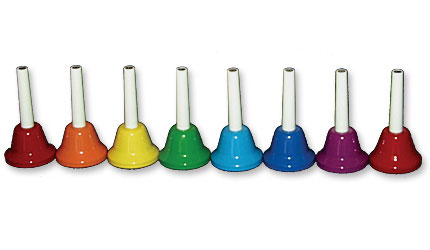 סט 8 פעמוני יד מוזיקליים מכוונים