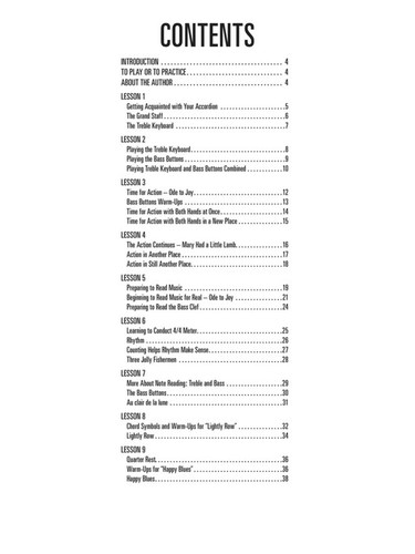 ספר לימוד לאקורדיון Hal Leonard Accordion Method