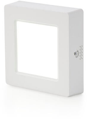 פאנל לד צמוד אינטגרלי מרובע  6W אור צהוב