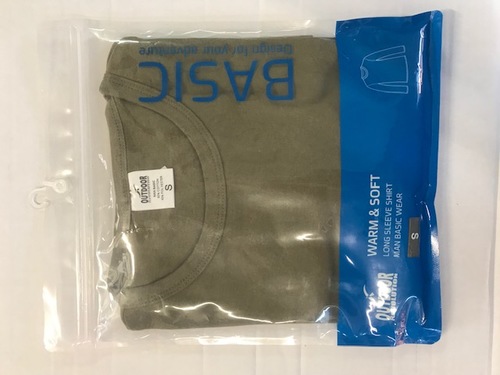 גופיה צבאית לגבר  שרוול ארוך OUTDOOR BASIC 