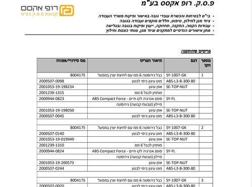 התקנת קווי עיגון (
