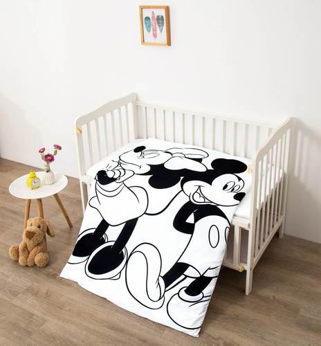 סט למיטת תינוק / מעבר 100% סאטן אל קמט MICKEY & MINNIE 32