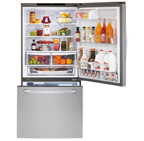  מקרר ‏מקפיא תחתון LG GM859RSCE ‏612 ‏ליטר