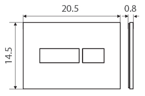 לחצן סאני 201 SANI שחור מט כפתור סטן