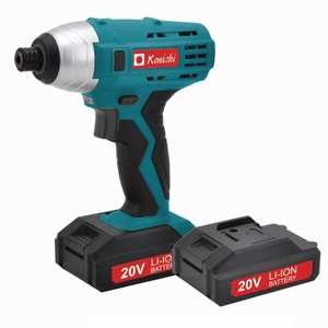 מברגת אימפקט 20V עם 2 סוללות ליתיום מקצועית וקומפקטית - כולל מזוודה מבית KONISI