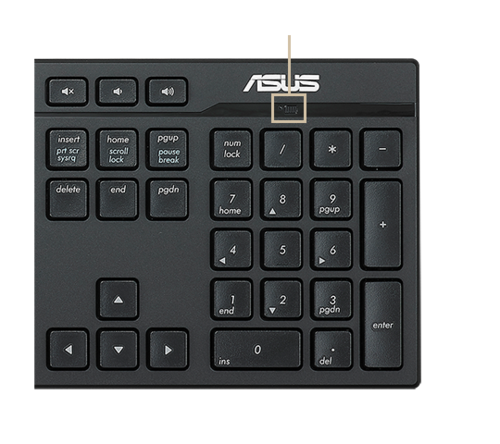 מקלדת ועכבר ASUS W2500 Wireless Keyboard and Mouse Set - *ערבית*