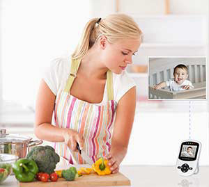 אינטרקום לתינוק עם מצלמה ונגן שירים דגם V24 HISENSE