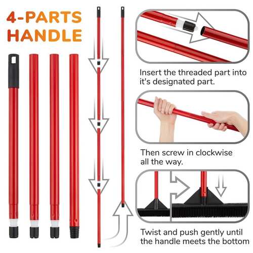 מטאטא גומי | מטאטא גומי משופר ורחב | 42 ס