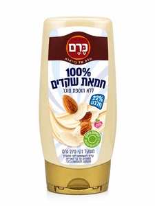 חמאת שקדים 100% ללא תוספת סוכר לחיץ - כרם