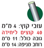 דוקרן W - בסיס נירוסטה 4 קוצים מנירוסטה - שטח כיסוי 14 ס"מ - 50 יחידות