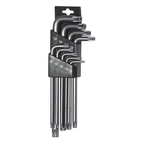 סט מפתחות כרום TORX+חור ארוך 9 יח SIGNET