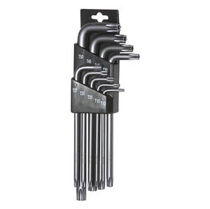 סט מפתחות כרום TORX+חור ארוך 9 יח SIGNET