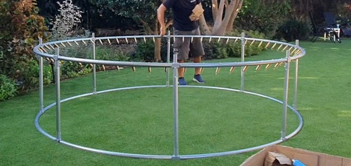 הטרמפולינה הטובה בישראל! - טרמפולינה 2.4 מטר TRIPLE RING משלוח חינם !!!