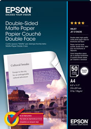 נייר הדפסה Epson Double-Sided Matte A4 178g